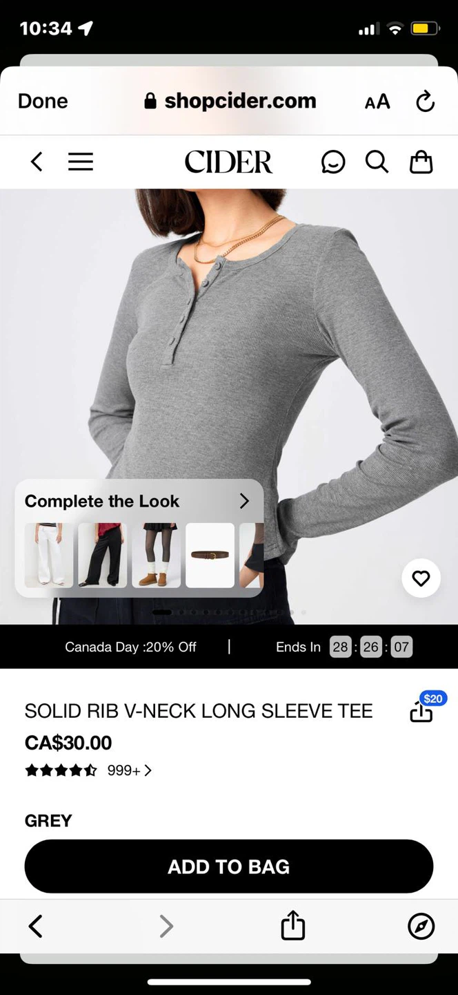 Cider Long Sleeve (Retails for $30) - photo 5