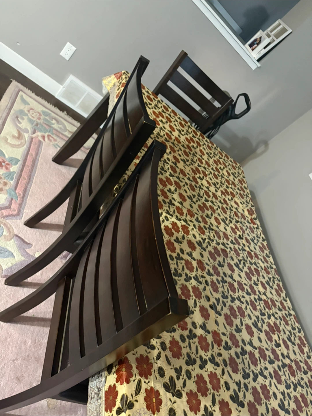 Wooden Dining Table with Chairs
