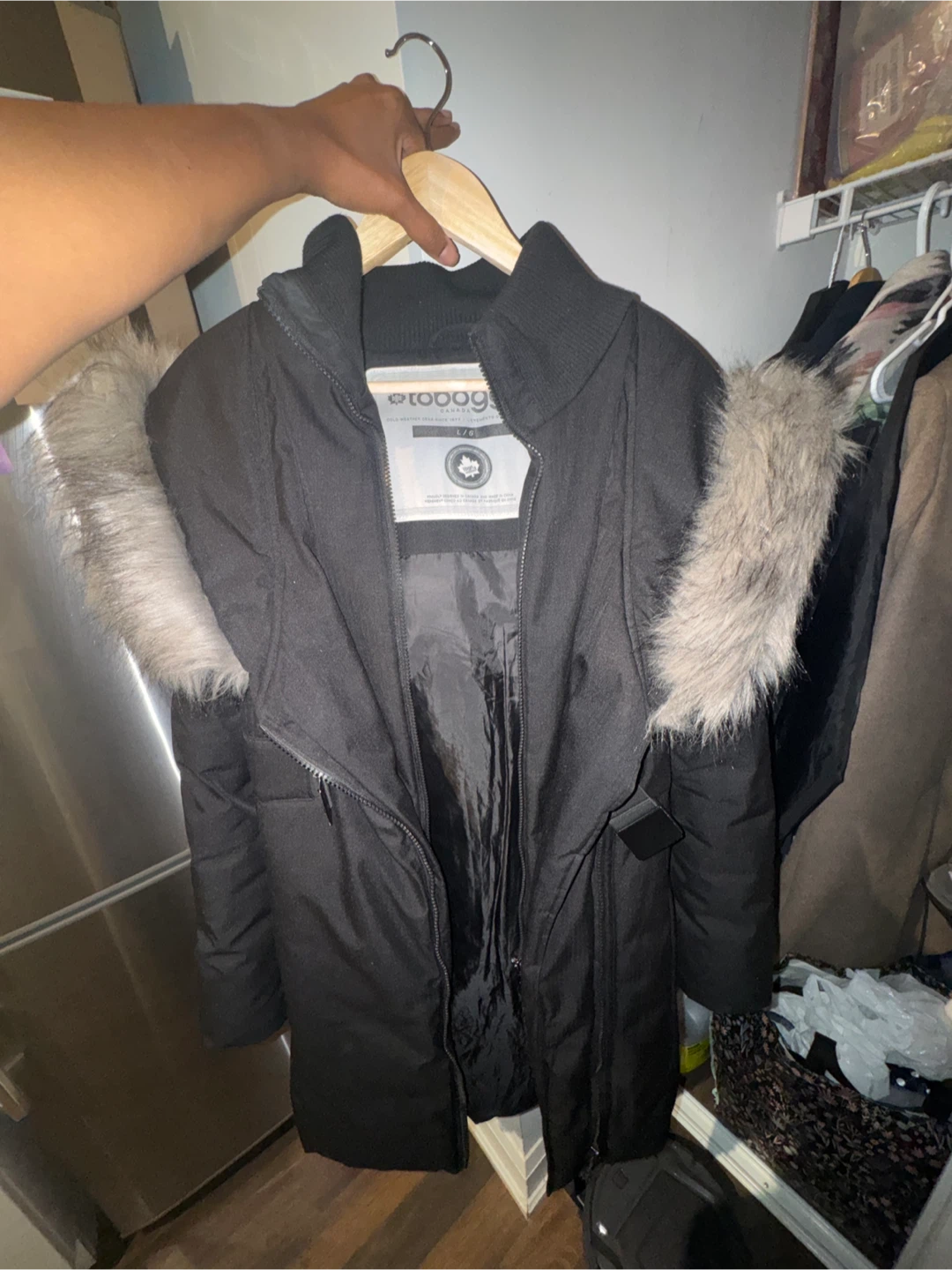 Toboggan Winter Coat with Fur Hood
