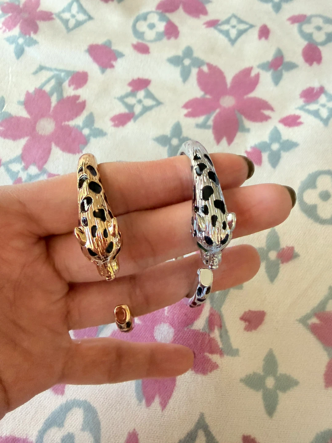 Set of 4 Leopard Head Rings - photo 2