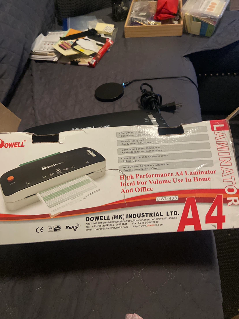 DOWELL DWL-438 A4 Laminator - photo 2