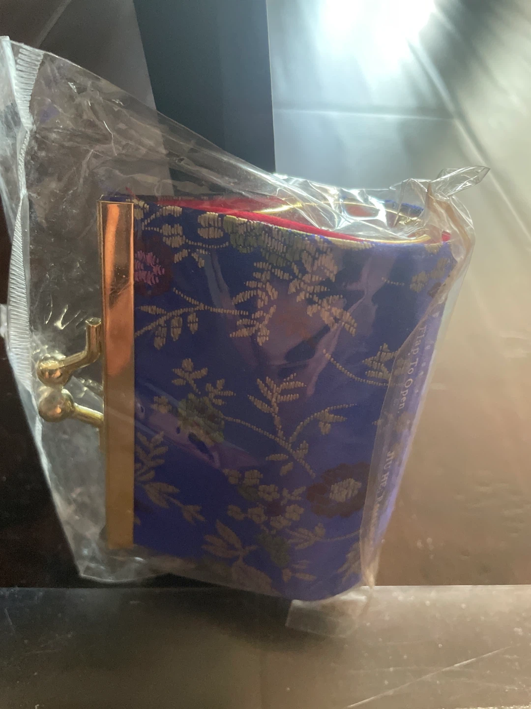 Blue Floral Coin Purse - photo 2