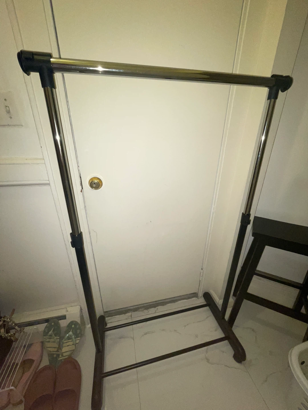 Rolling Clothes Rack with Laundry Basket