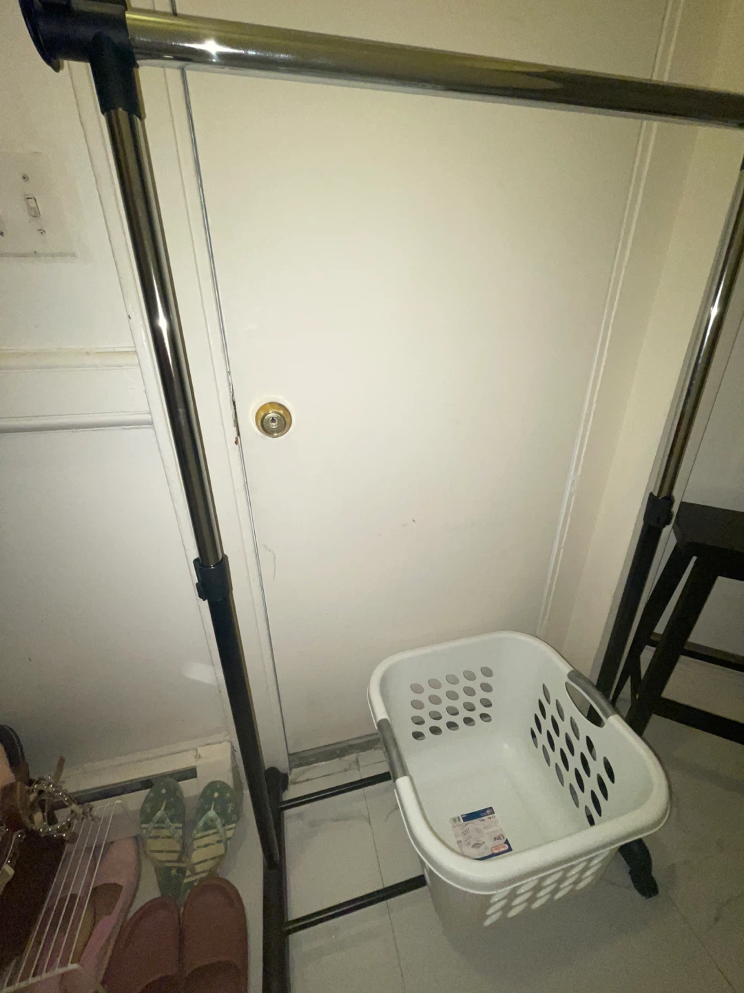 Rolling Clothes Rack with Laundry Basket - photo 4