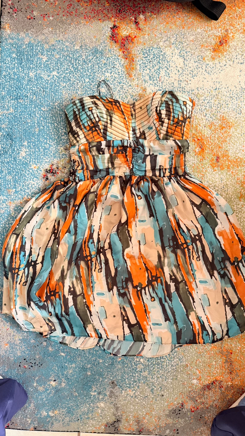 Strapless Smocked Dress Size M