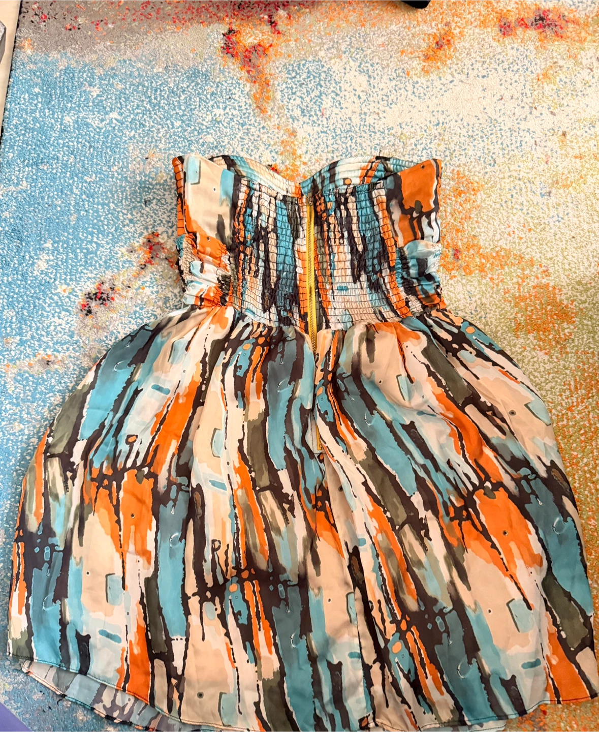 Strapless Smocked Dress Size M - photo 3