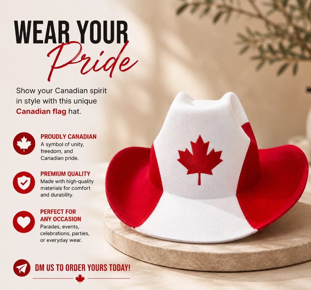 Canadian Flag Cowboy Hat - photo 2