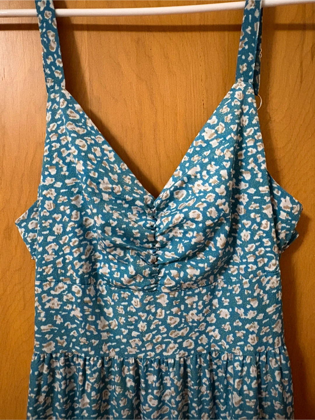 Blue Floral Maxi Dress