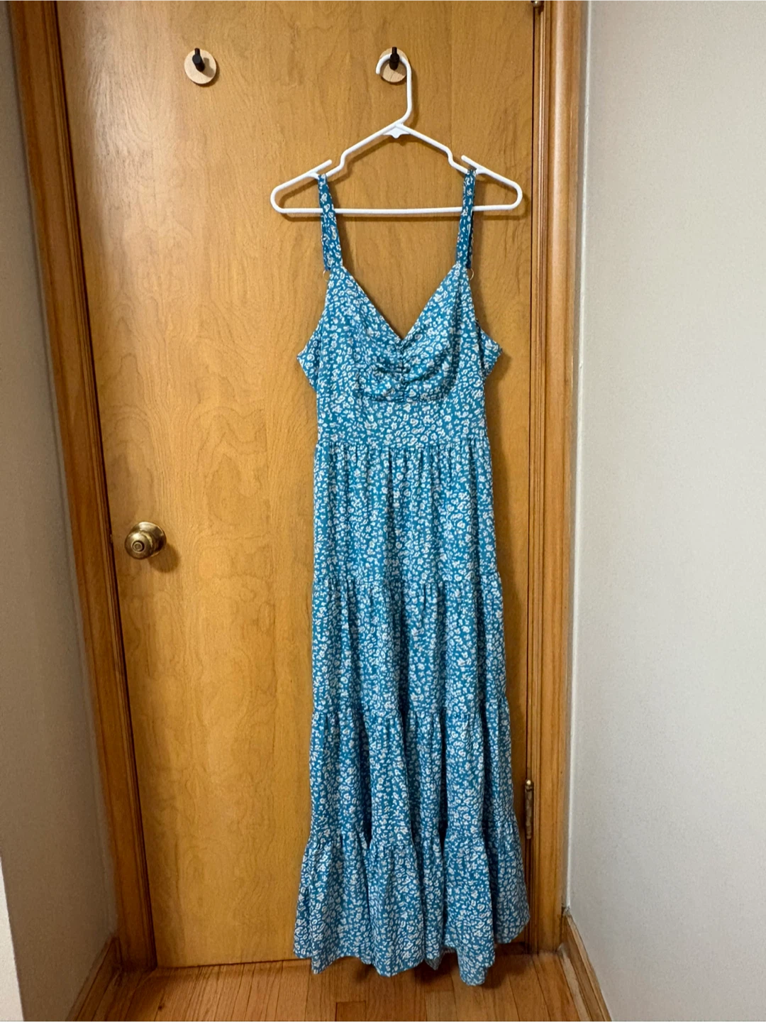 Blue Floral Maxi Dress - photo 2