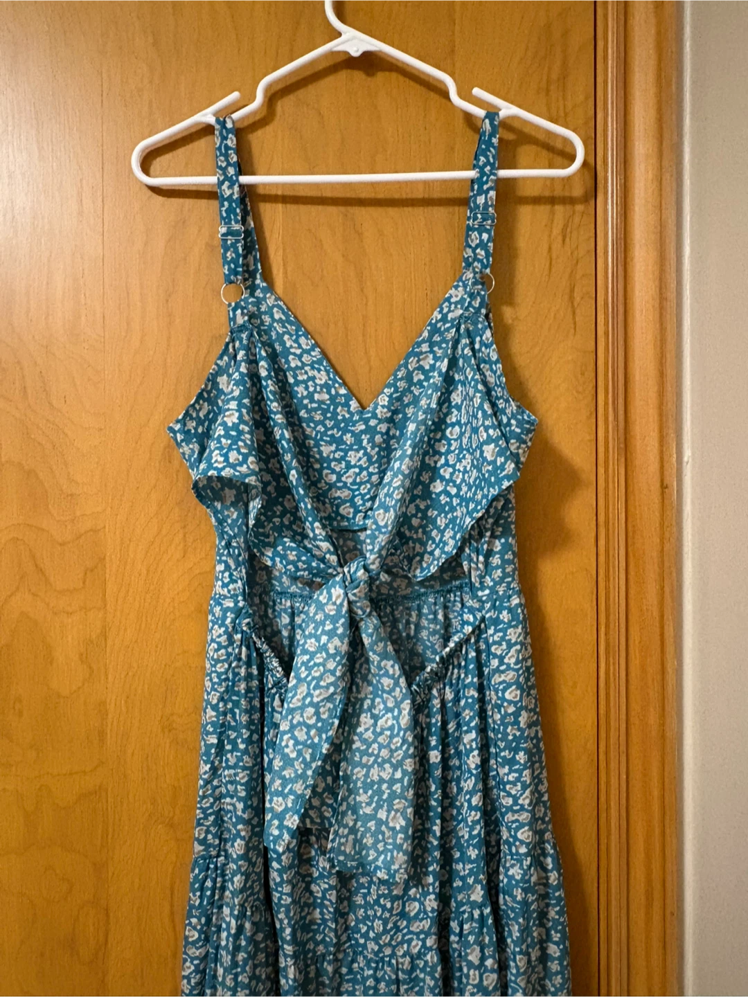 Blue Floral Maxi Dress - photo 3