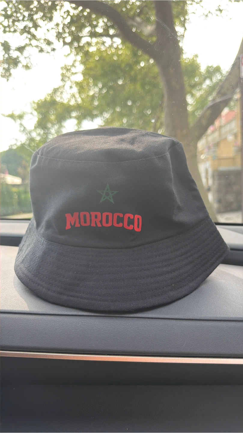 Black Bucket Hat "Morocco"