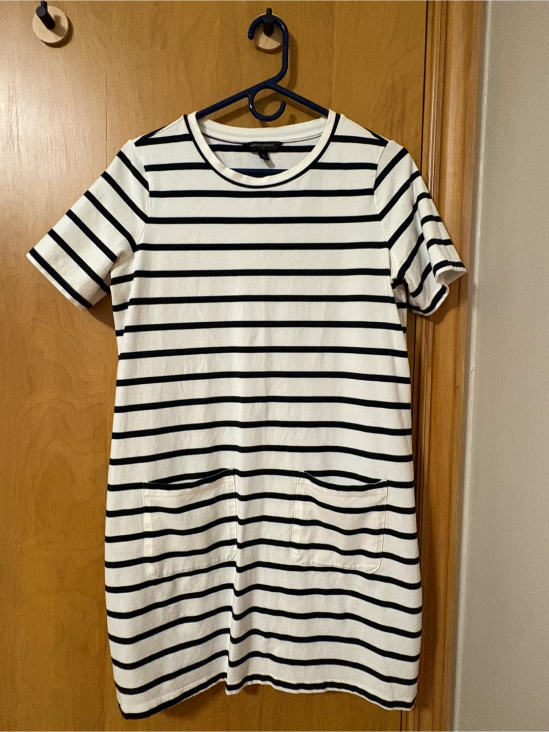 Striped T-Shirt Dress with Pockets