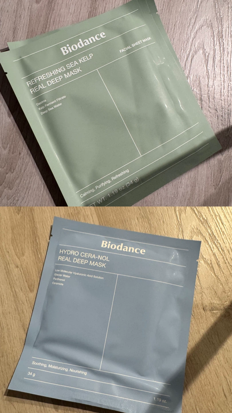 Biodance Real Deep Mask Sheet – Blue & Green
