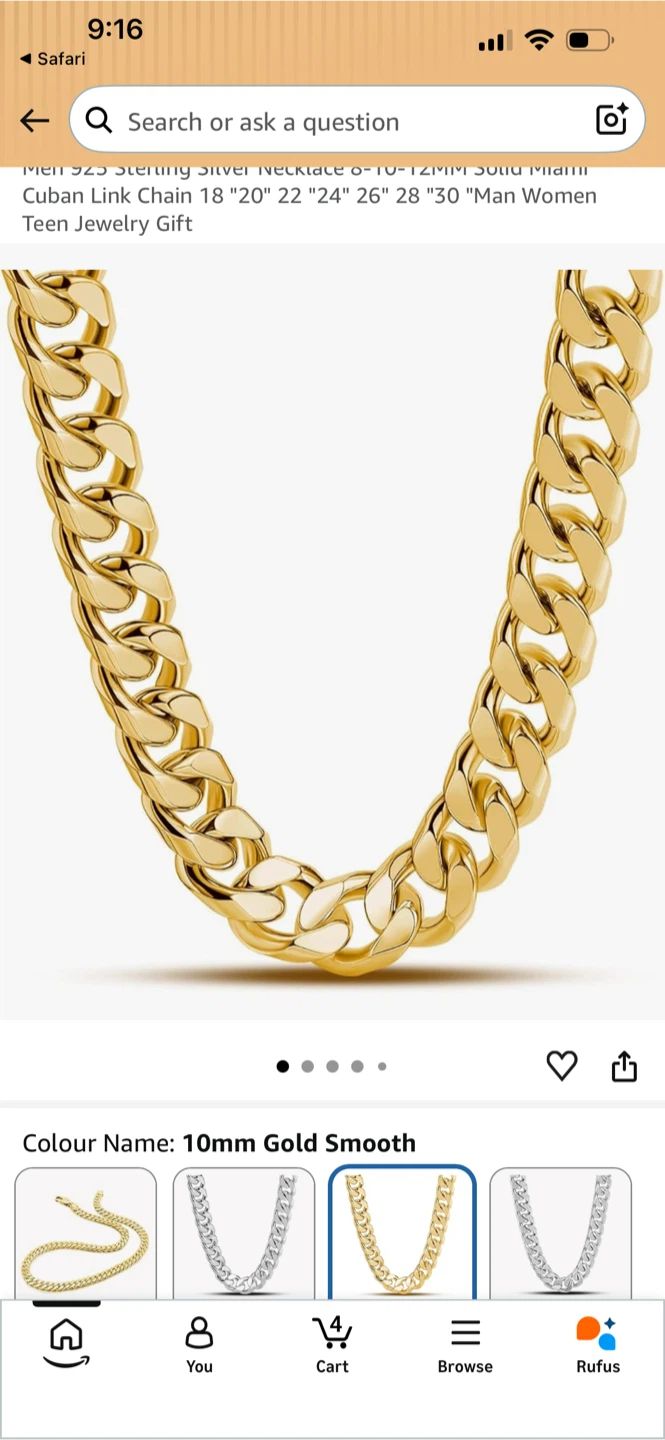 2 Gold Chain Necklaces - photo 2