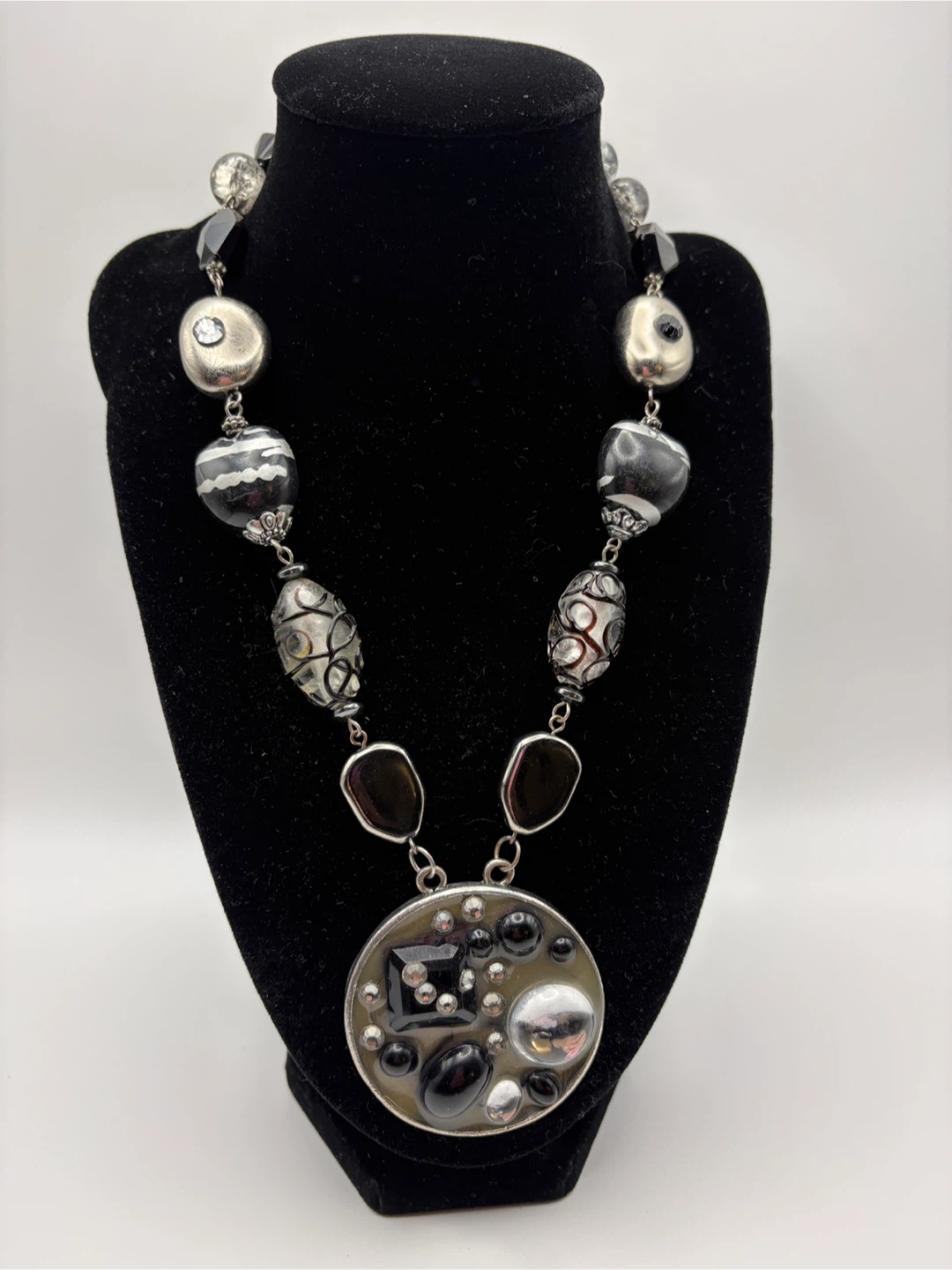 Vintage Statement Beaded Necklace