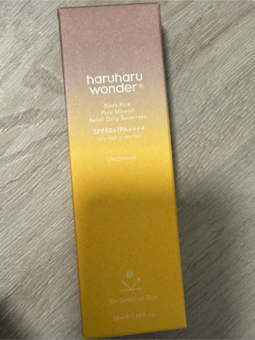 Haruharu Wonder Mineral Relief Daily Sunscreen SPF50+