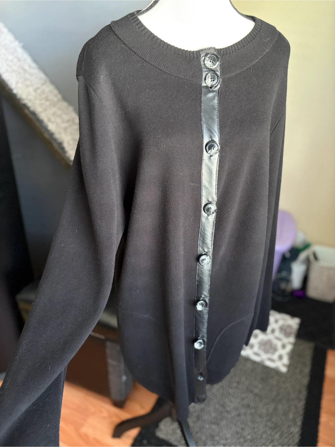 Evan-Picone Woman Black Cardigan 1X - photo 3