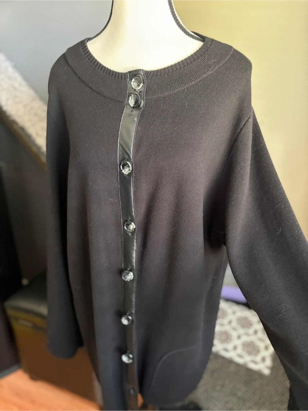 Evan-Picone Woman Black Cardigan 1X - photo 4