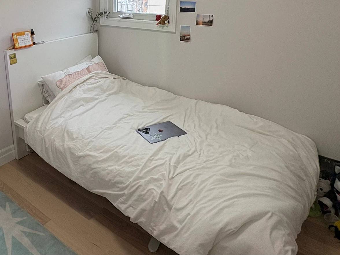 Single bed frame + mattress for sale