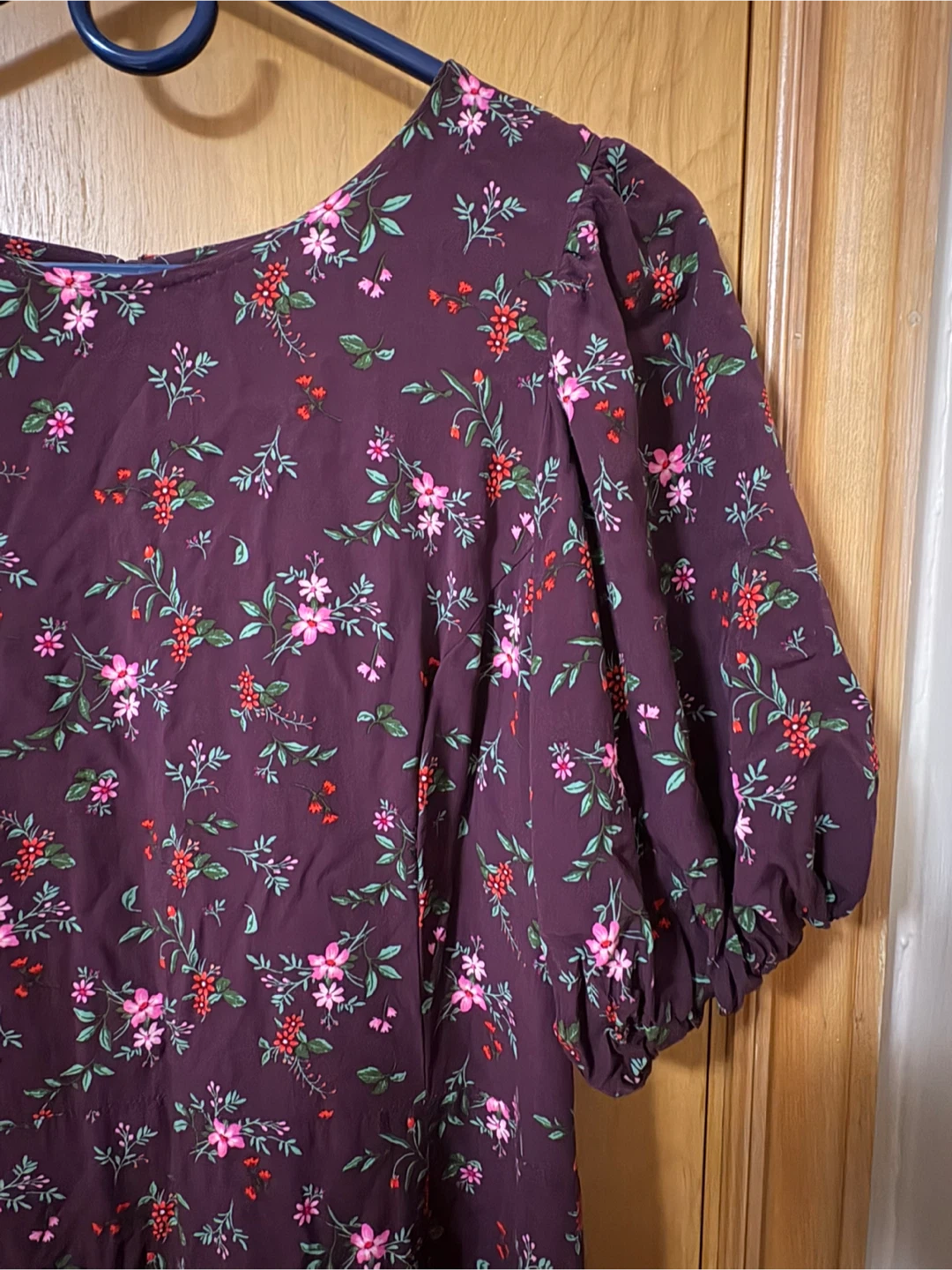 Floral Puff Sleeve Midi Dress - photo 2