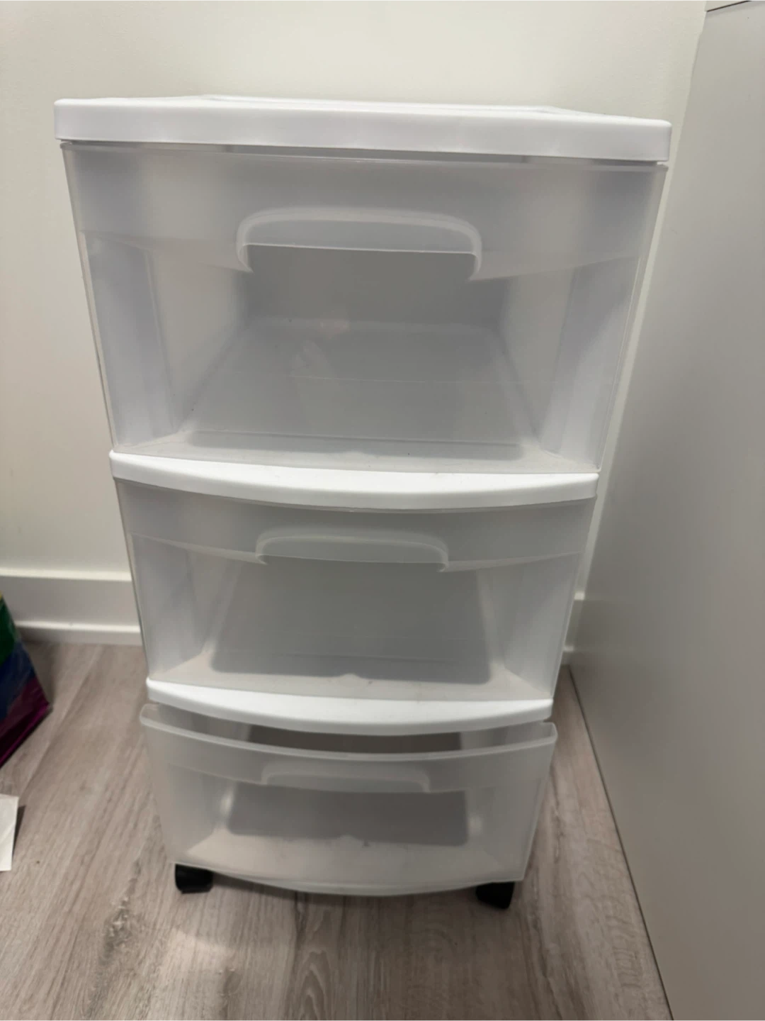 3-Drawer Plastic Storage Unit