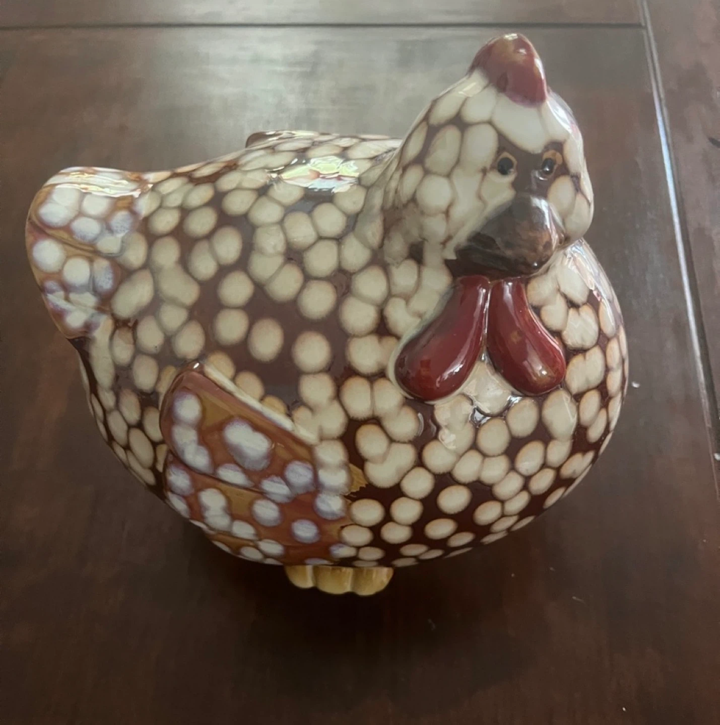 Ceramic Chicken Figurine