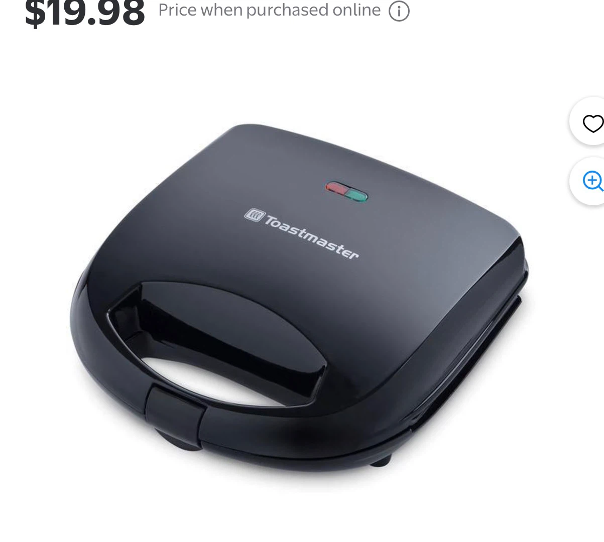 Toastmaster Black Sandwich Maker moving out sale - photo 2