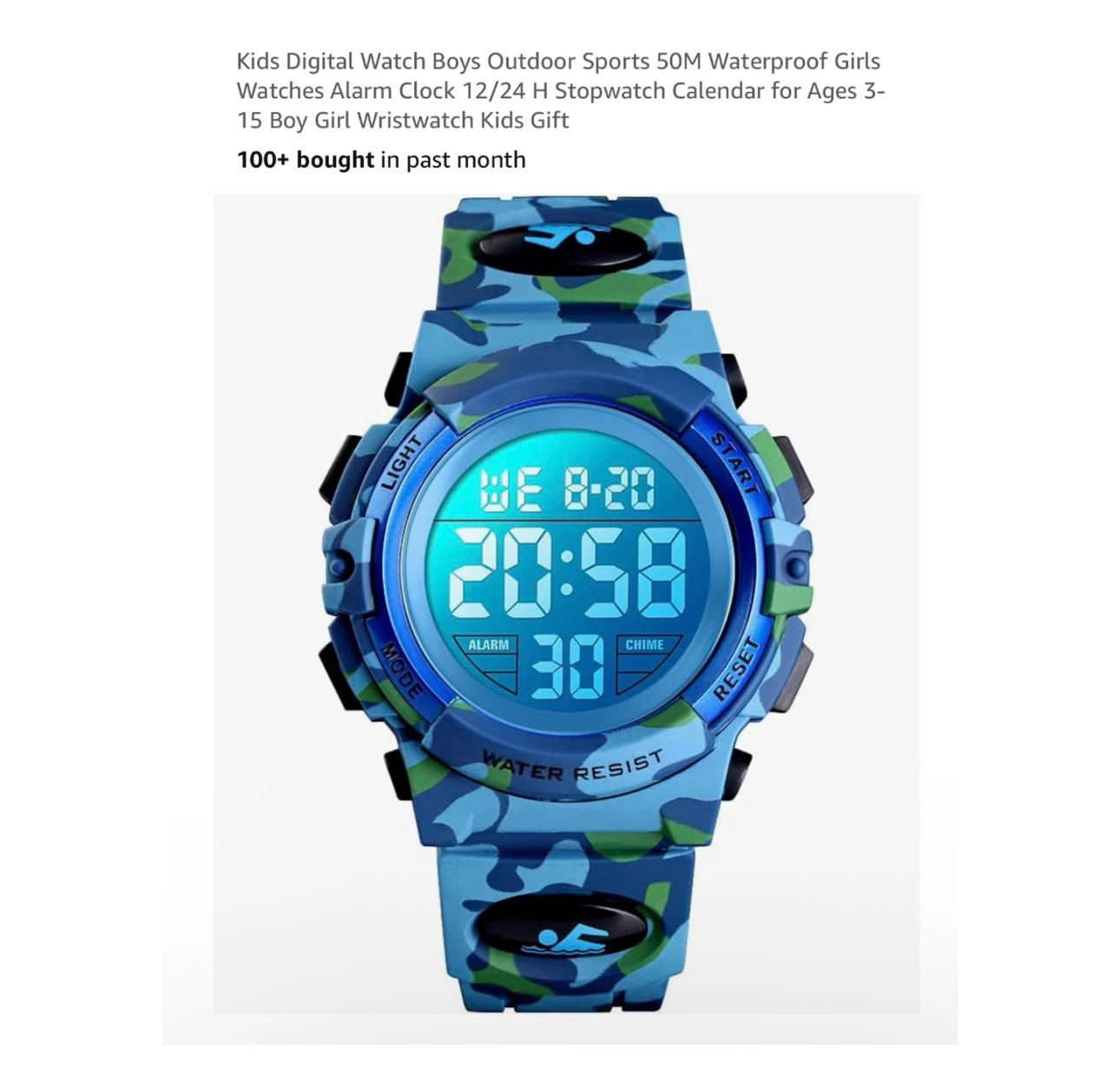 Brand new Kids Digital Watch Boys Outdoor Sports
