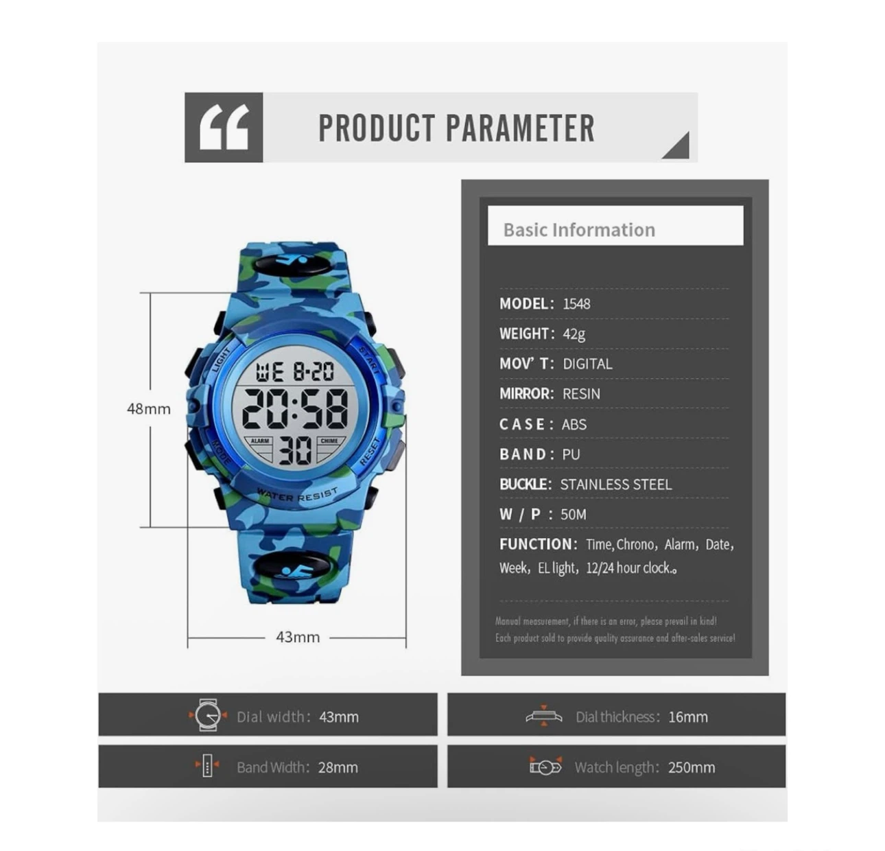 Brand new Kids Digital Watch Boys Outdoor Sports - photo 4