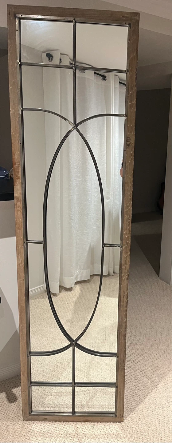 Structube Rustic Windowpane Full-Length Mirror