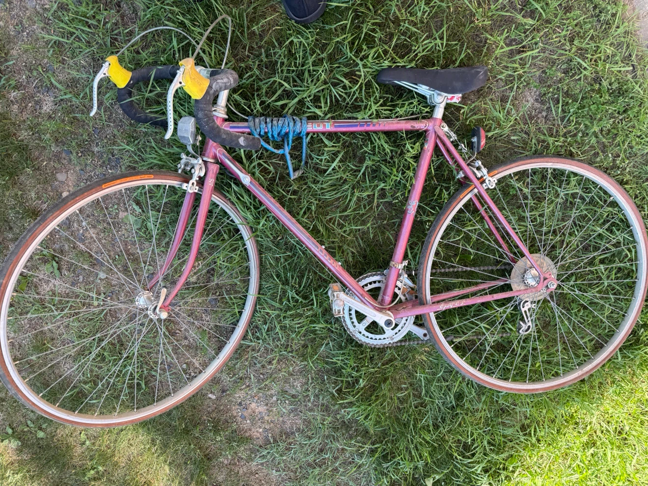 Purple Peugeot 10 Speed Road Bike
