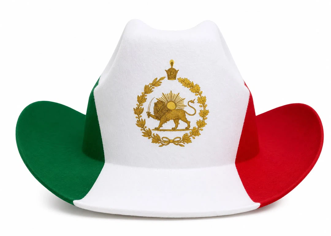 Iranian Tricolor Cowboy Hat