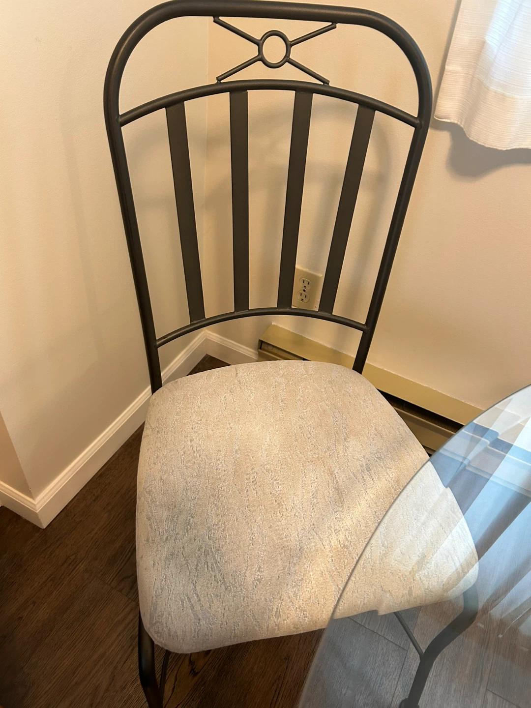 Glass dining table and four dining chairs - photo 4