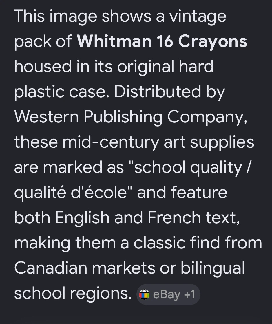 Whitman VINTAGE 16 Crayons - photo 5