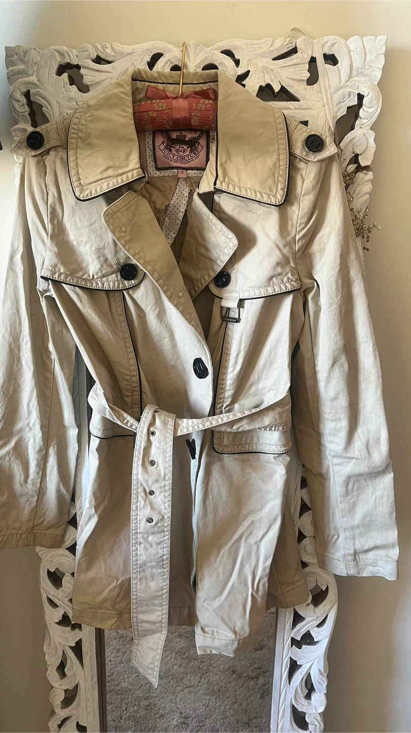 Juicy Couture Trench Coat, Size S - photo 2