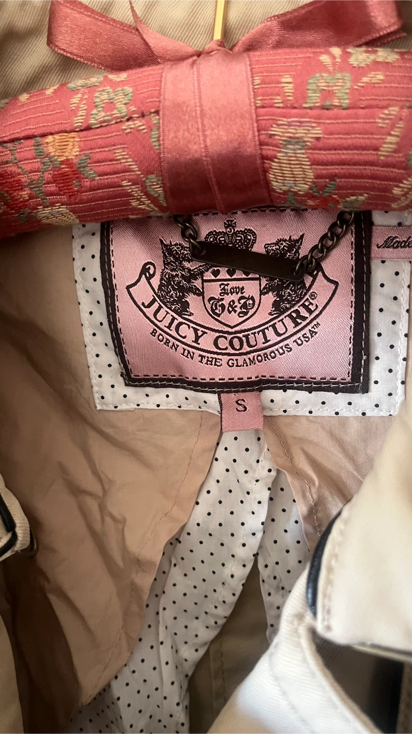 Juicy Couture Trench Coat, Size S - photo 4