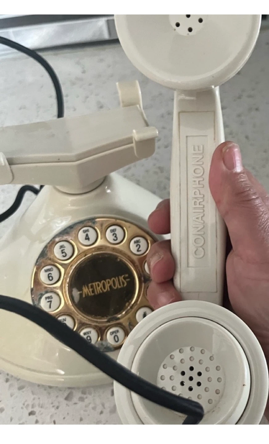 Vintage Metropolis Rotary Dial Retro Phone - photo 4