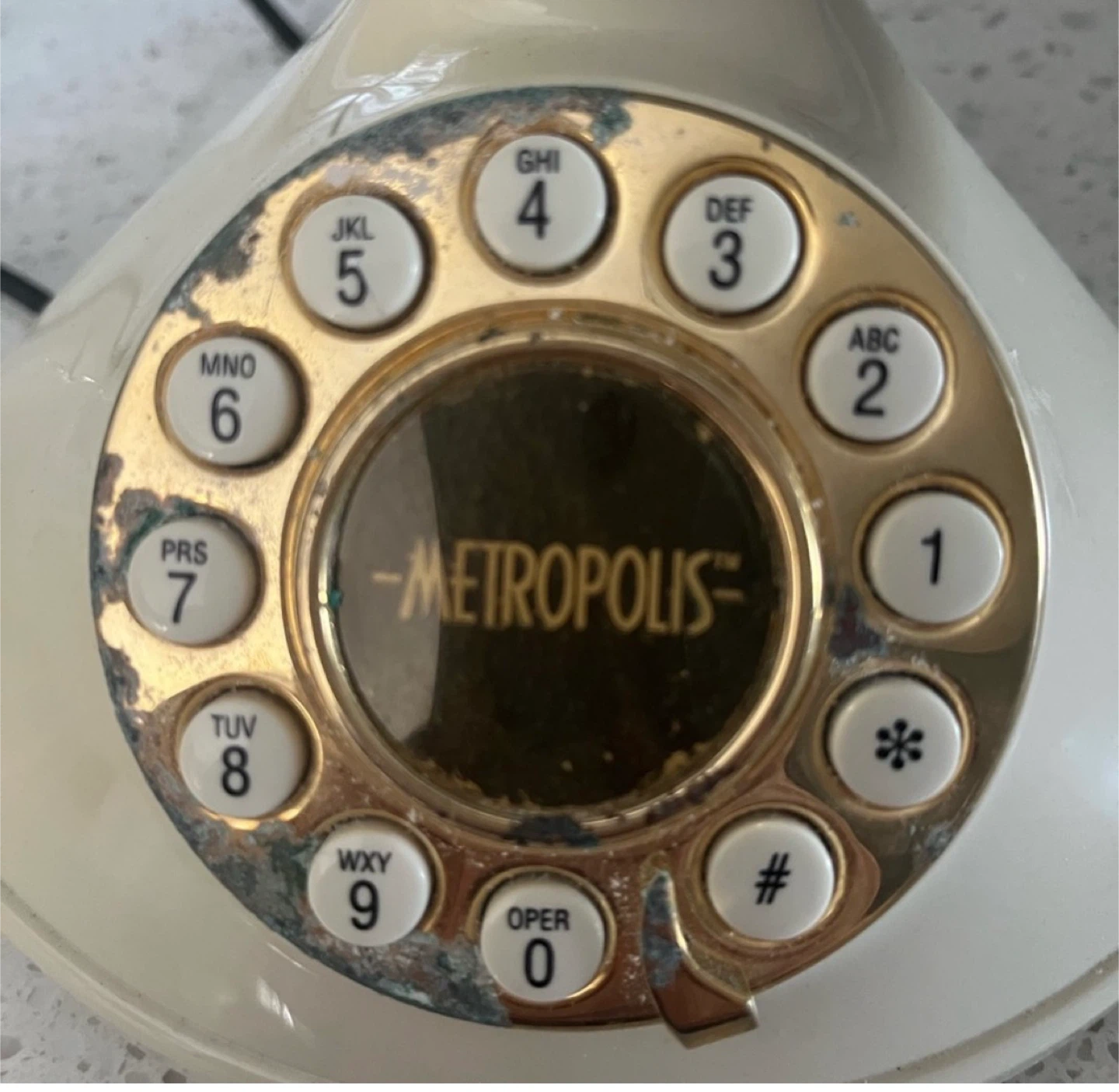 Vintage Metropolis Rotary Dial Retro Phone - photo 2