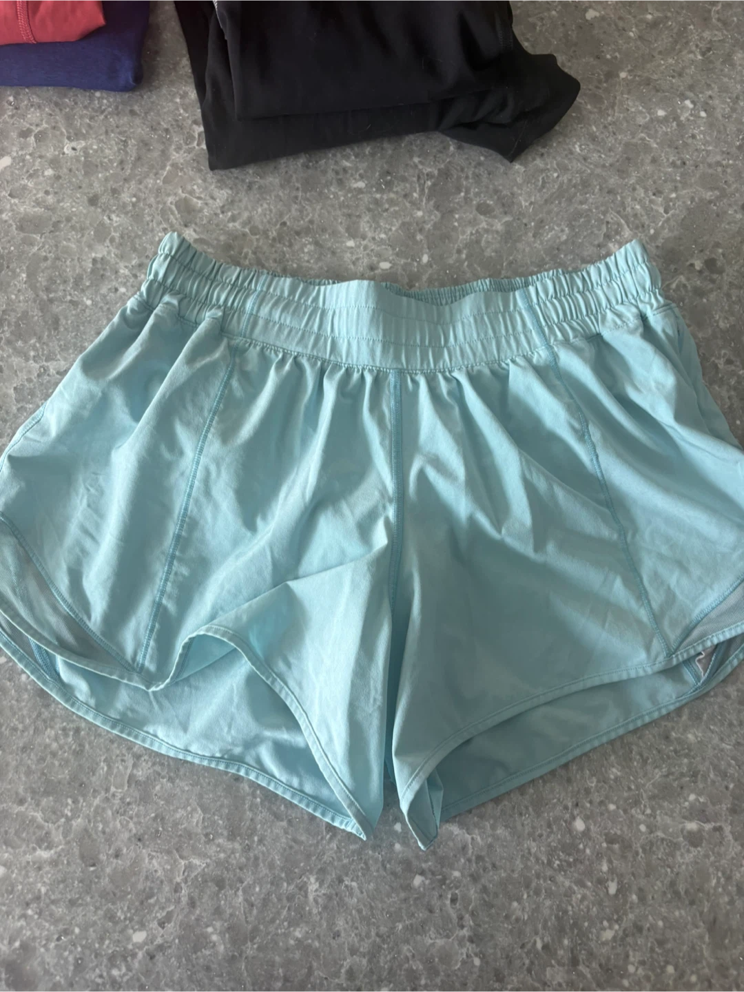 Lululemon Light Blue Running Shorts Size 8