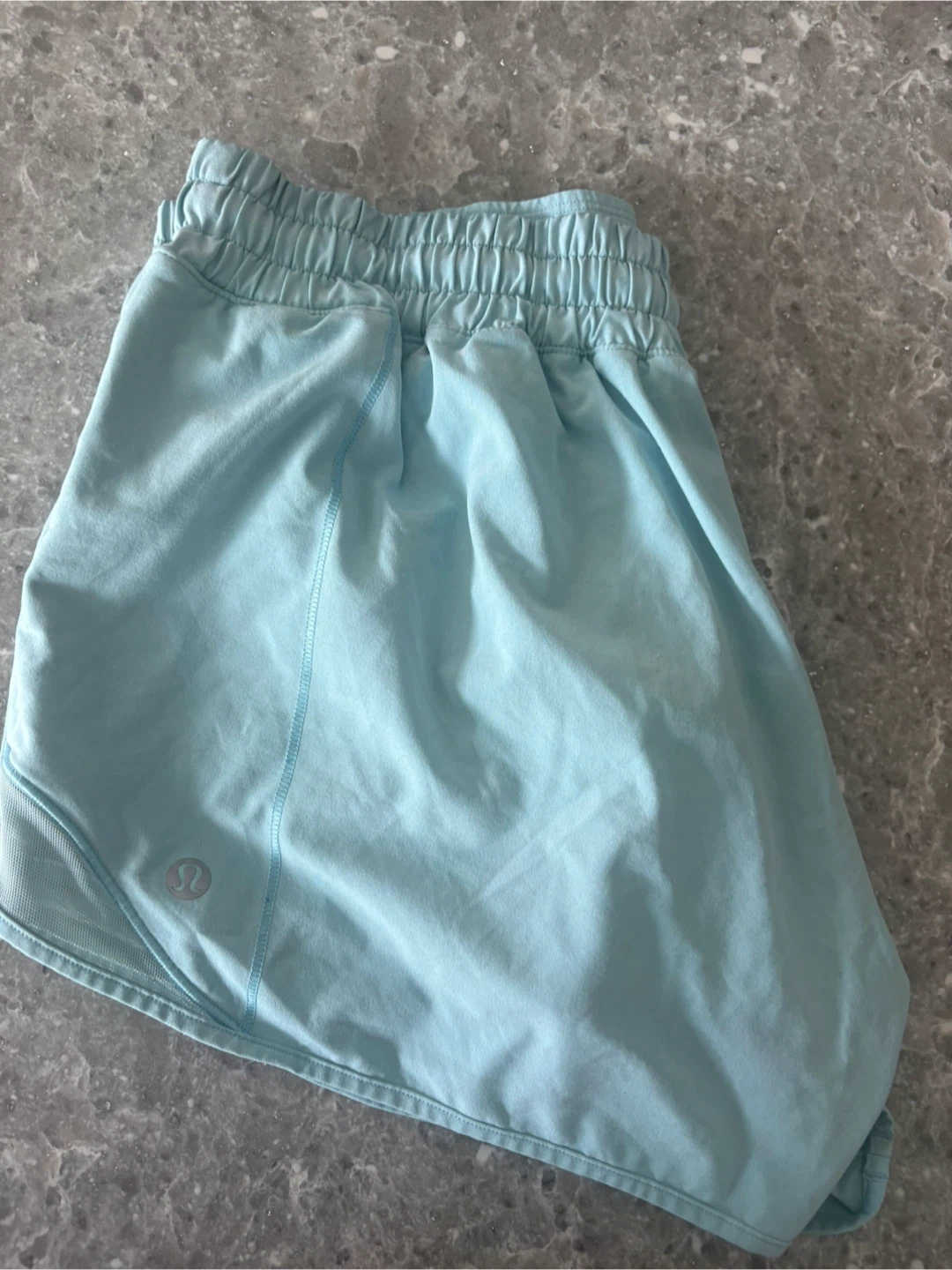 Lululemon Light Blue Running Shorts Size 8 - photo 5