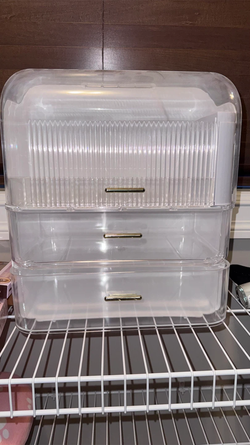 Clear Acrylic Makeup Organizer with Drawers
