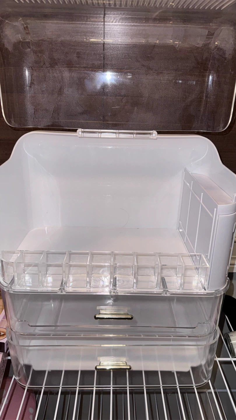 Clear Acrylic Makeup Organizer with Drawers - photo 2