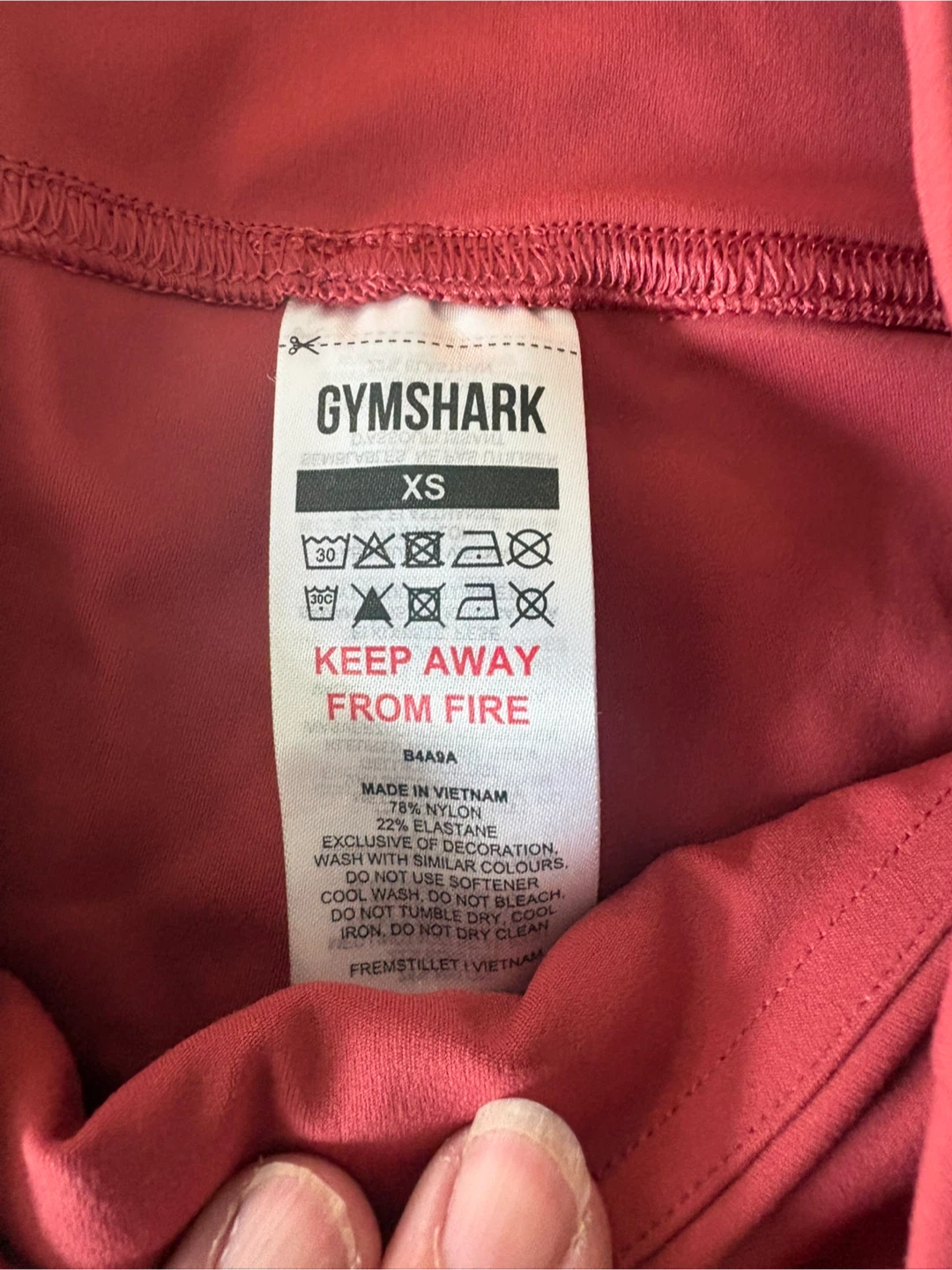 Gymshark Red Bike Shorts XS - photo 3