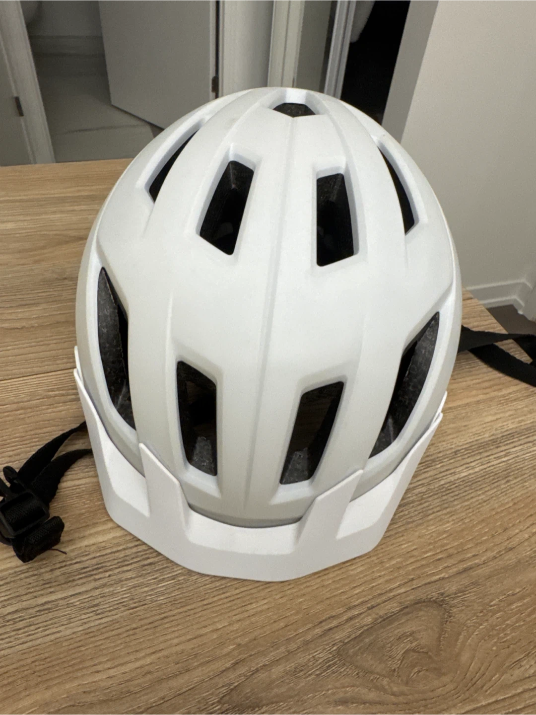 Raleigh White Bicycle Helmet with Rear Light