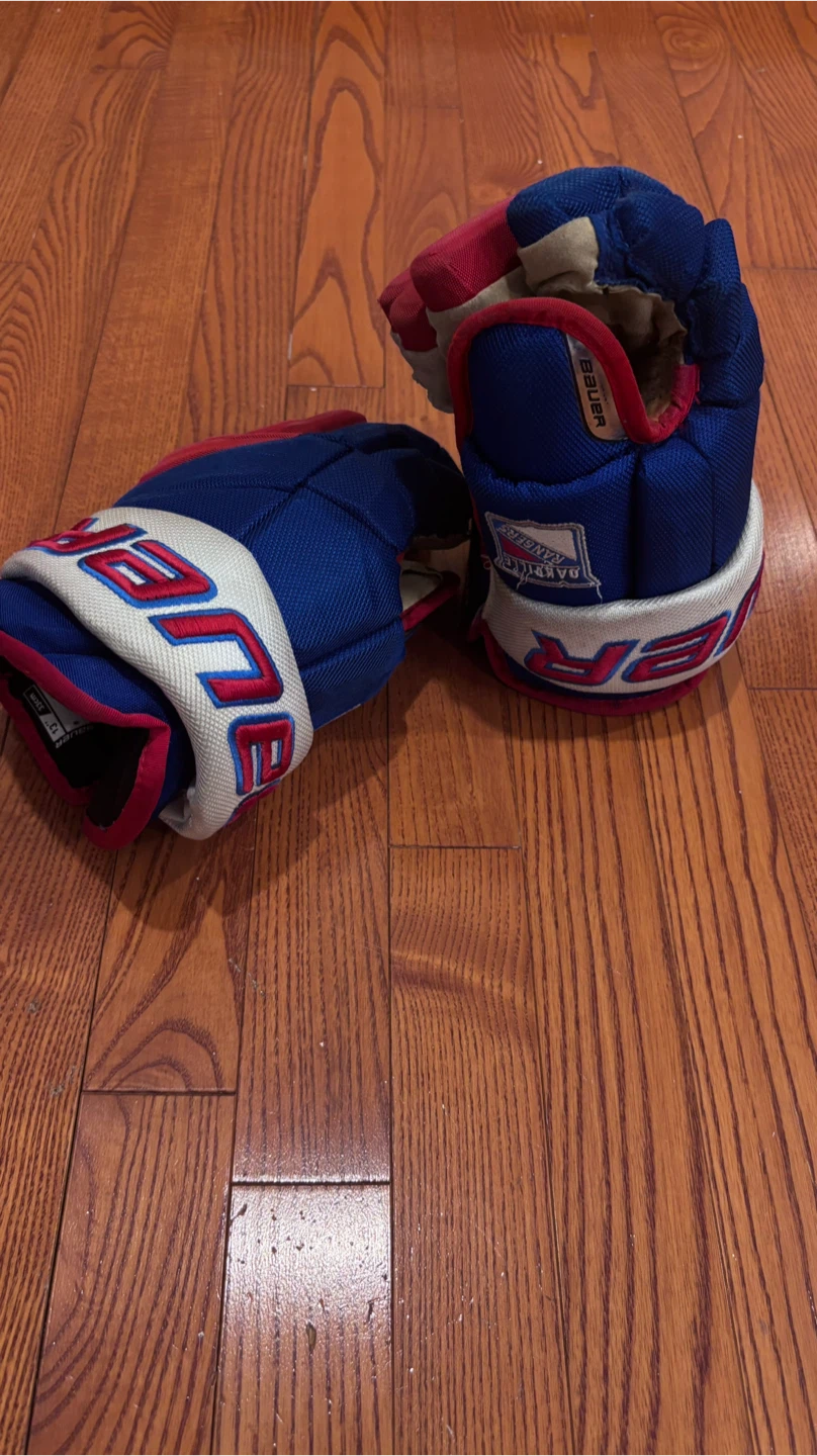 Bauer Red+Blue Hockey Gloves - photo 2