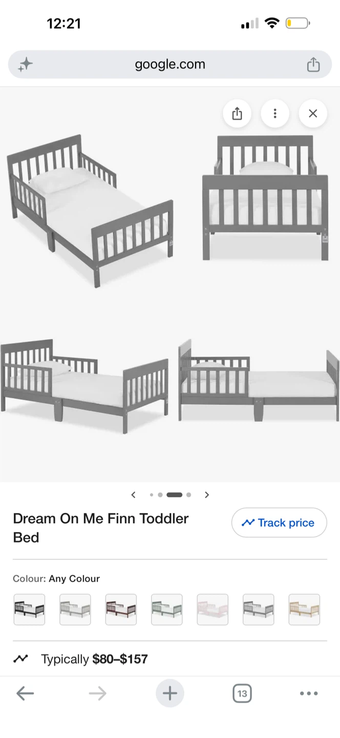 Dream On Me Finn Toddler Bed - Grey - photo 3