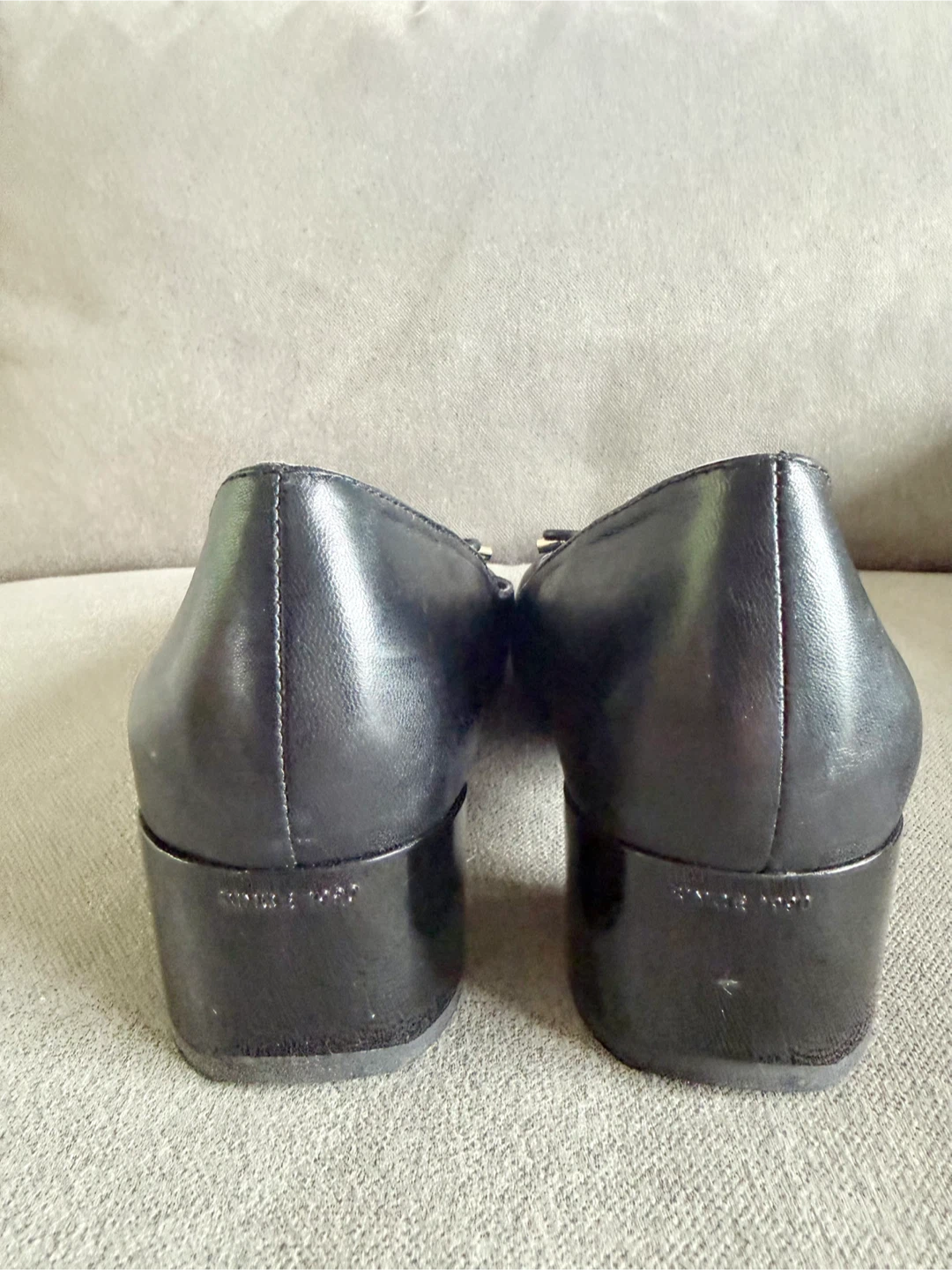 Franco Sarto Black Leather Pumps Women’s Size 9.5M - photo 2
