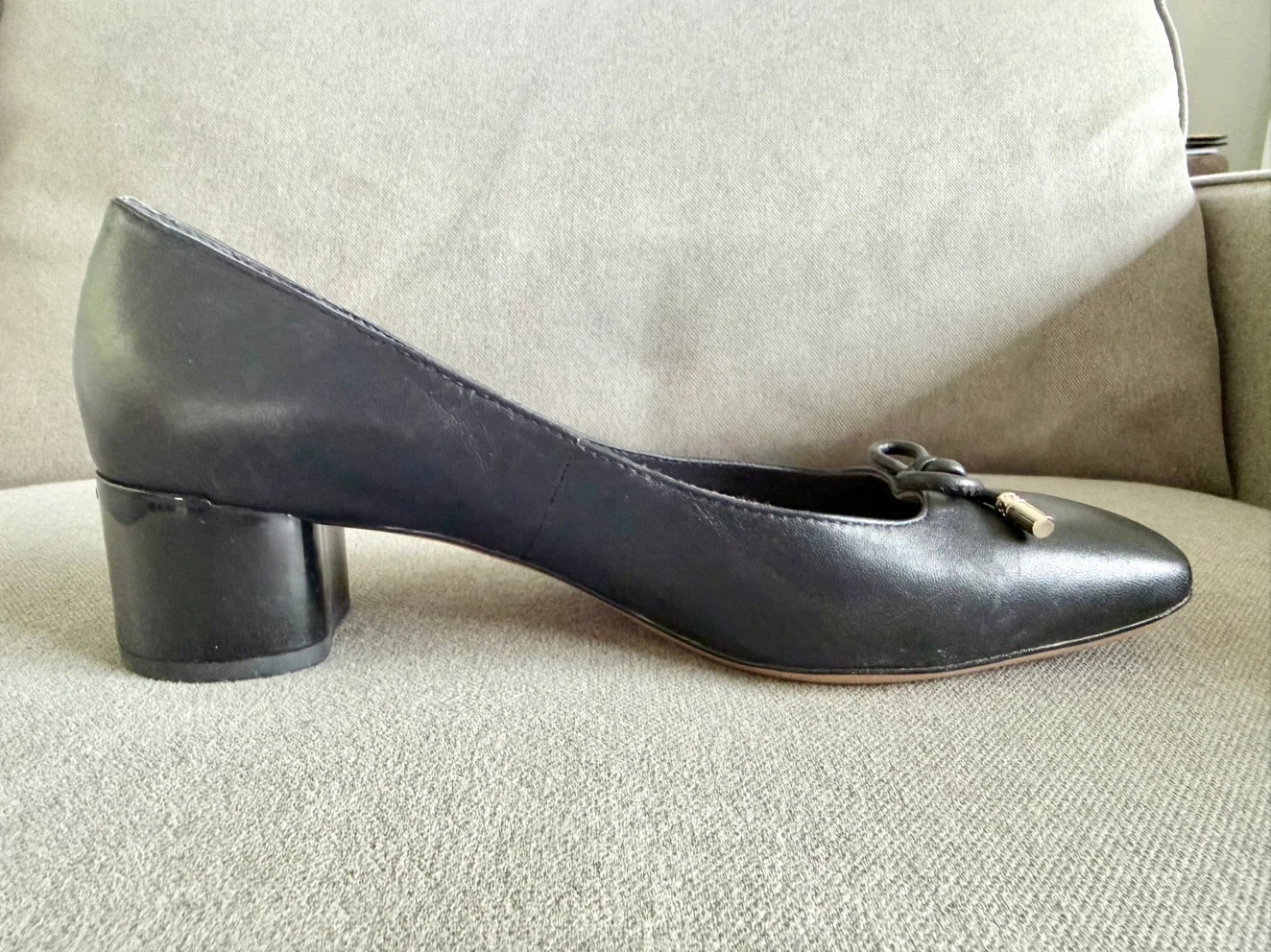 Franco Sarto Black Leather Pumps Women’s Size 9.5M - photo 4