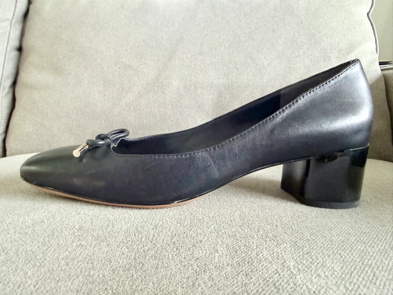 Franco Sarto Black Leather Pumps Women’s Size 9.5M - photo 5