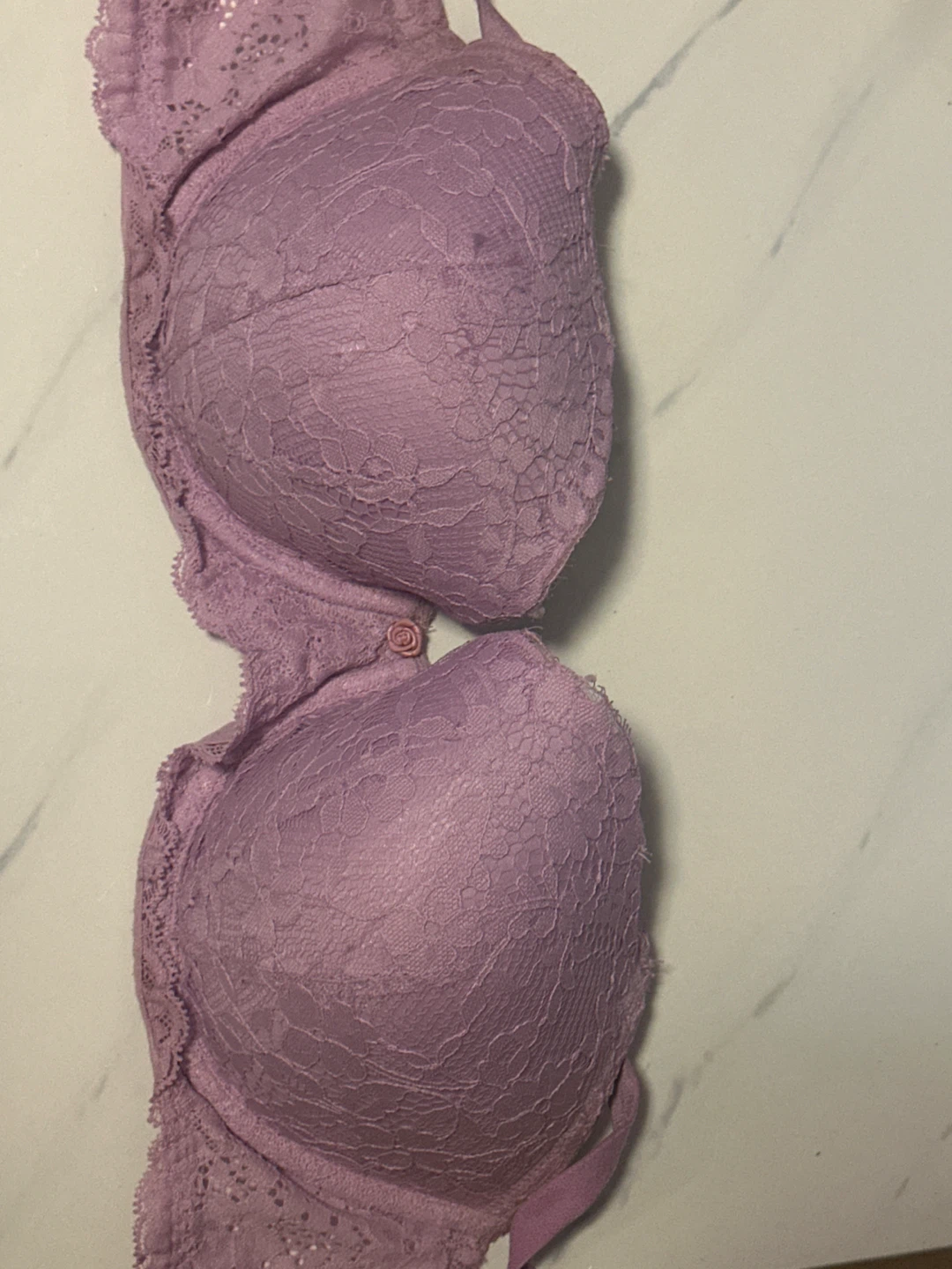 Purple Lace Push-Up Bra